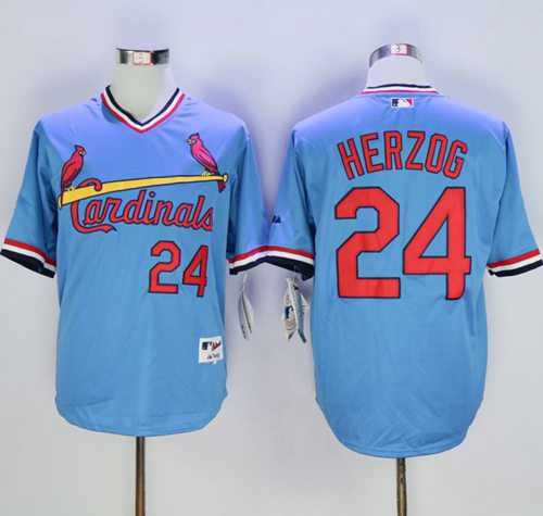 St. Louis Cardinals #24 Whitey Herzog Blue 1982 Turn Back The Clock Stitched Baseball Jersey,We sell and wholesale St. Louis Cardinals #24 Whitey Herzog Blue 1982 Turn Back The Clock Stitched Baseball Jersey on line form chian!